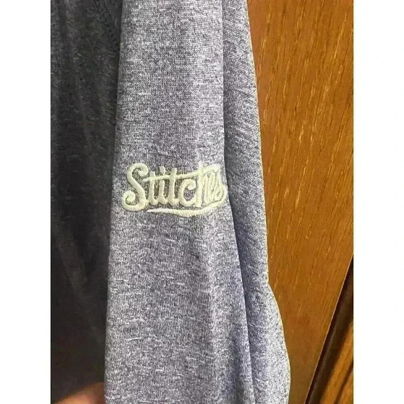 Stitches MLB Kansas City Royals Men's Athletic 1/4 Zip Raglan Top, Small - Picture 6 of 6